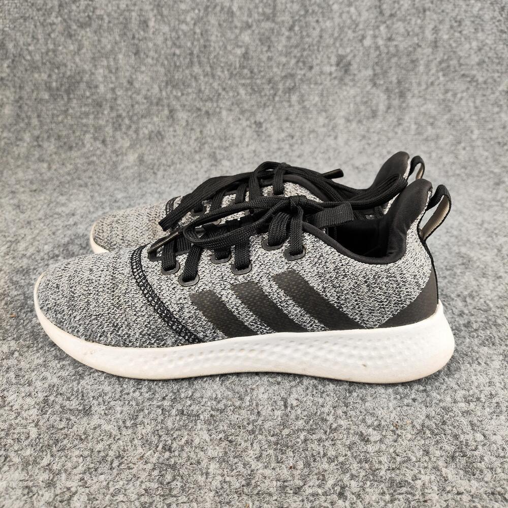 Adidas Shoes Womens Size 7 Gray Knit Running Athletic Low Top Sneakers FY8222
